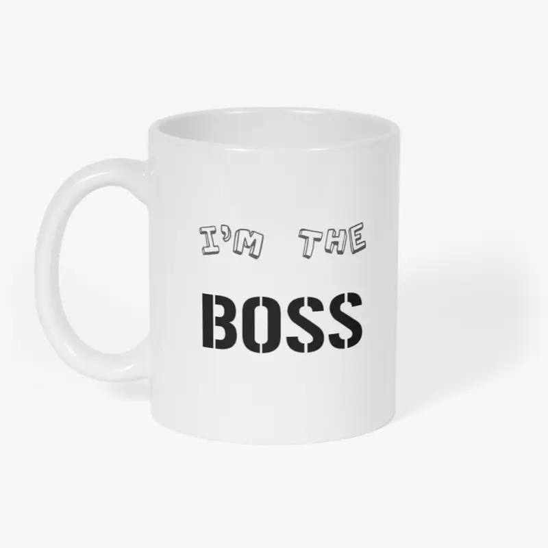 i'm the boss mug - white 