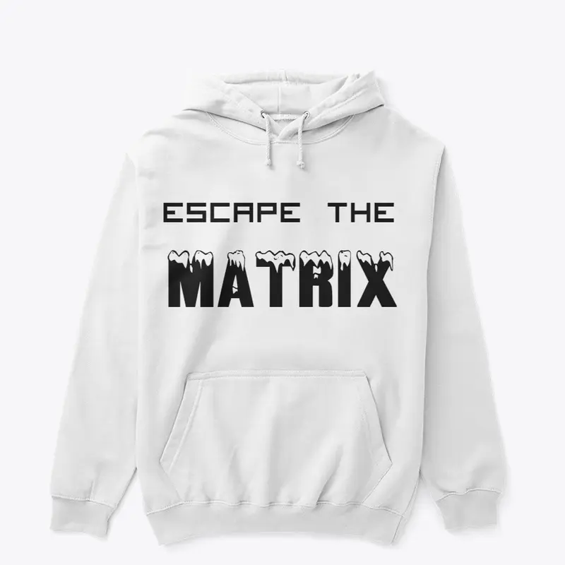 escape the matrix hoodie - white